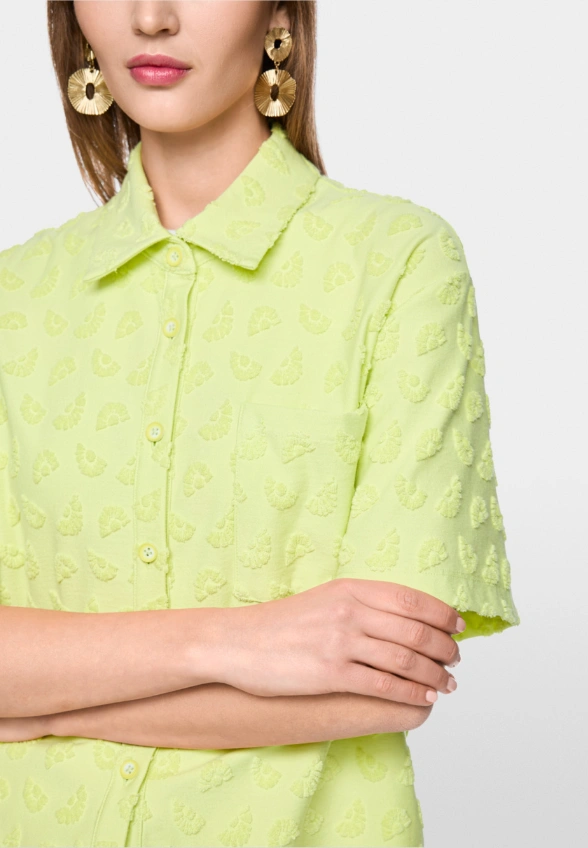 BLEZER TEKSTURWANY LIMONKOWA ZIELEŃ