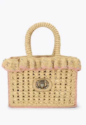 TOREBKA CHELSEA RUFFLE TOTE PIASKOWY BEŻ