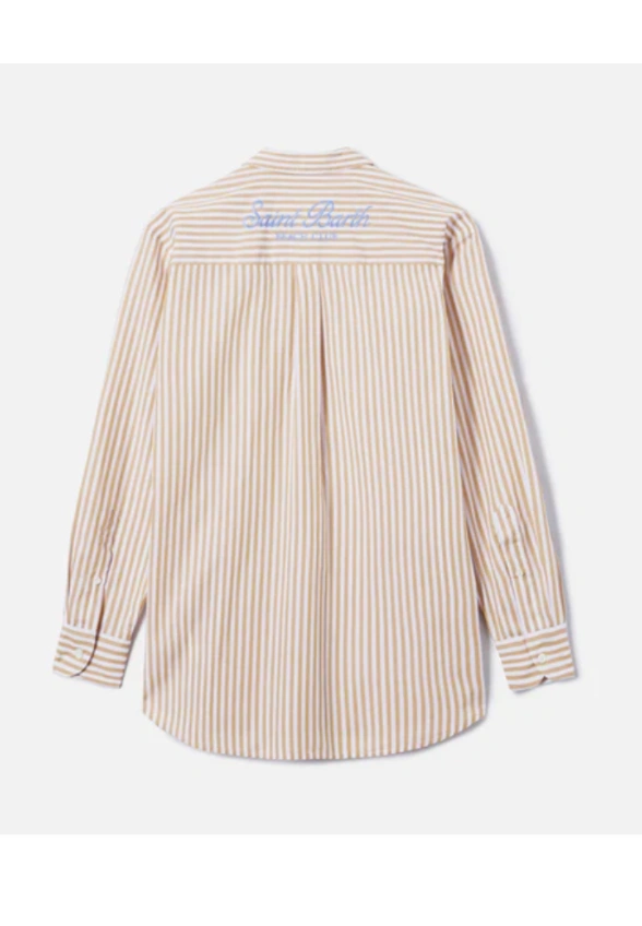 KOSZULA BRIGITTE STRIPES BRĄZOWA