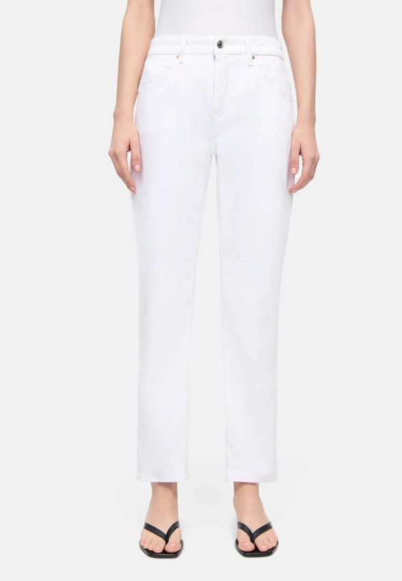SPODNIE JEANS GAIA RELAXED-FIT BIAŁE