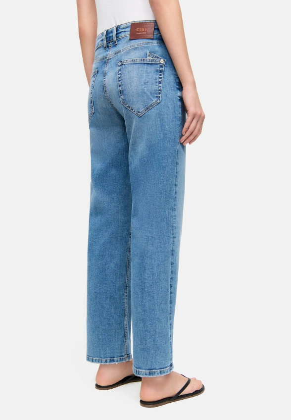 SPODNIE JEANSOWE GAIA RELAXED-FIT NIEBIESKIE