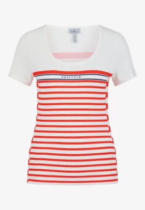 BLUZKA W PASKI BIAŁO-CZERWONA