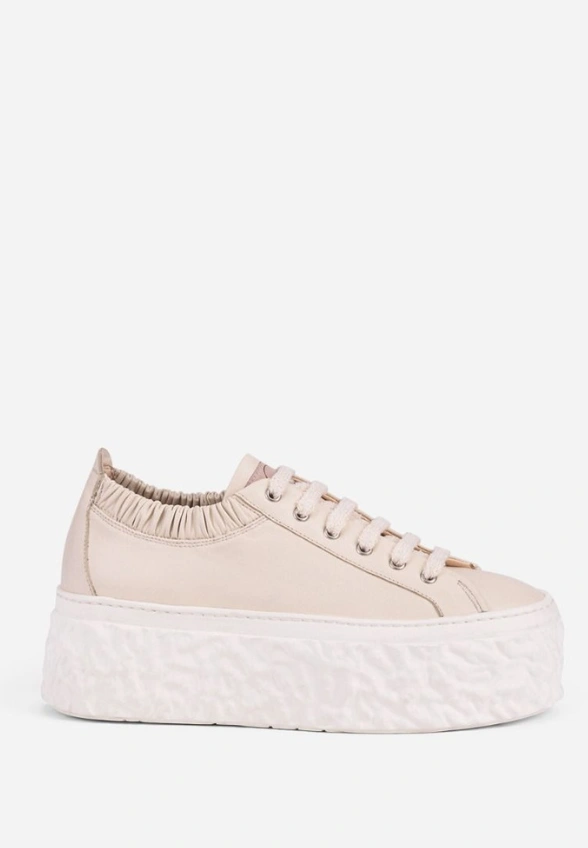 SNEAKERSY SKÓRZANE MAGMA KREMOWE