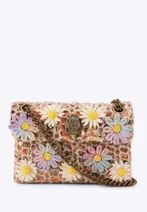 TOREBKA MINI KENSINGTON FLOWERS BRĄZOWA