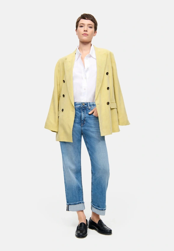 SPODNIE JEANSOWE GAIA RELAXED-FIT NIEBIESKIE