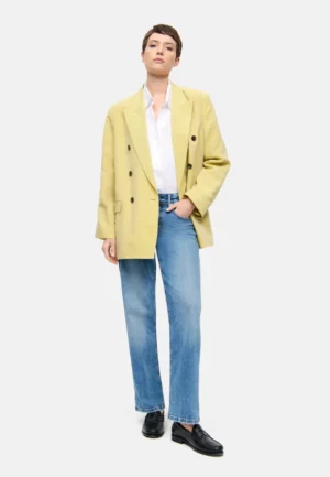 SPODNIE JEANSOWE GAIA RELAXED-FIT NIEBIESKIE