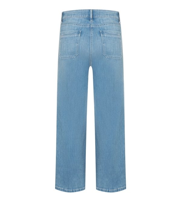 SPODNIE JEANSOWE TESS POCKET CROPPED NIEBIESKIE