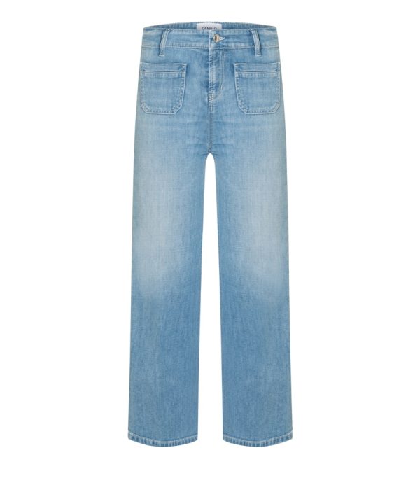 SPODNIE JEANSOWE TESS POCKET CROPPED NIEBIESKIE