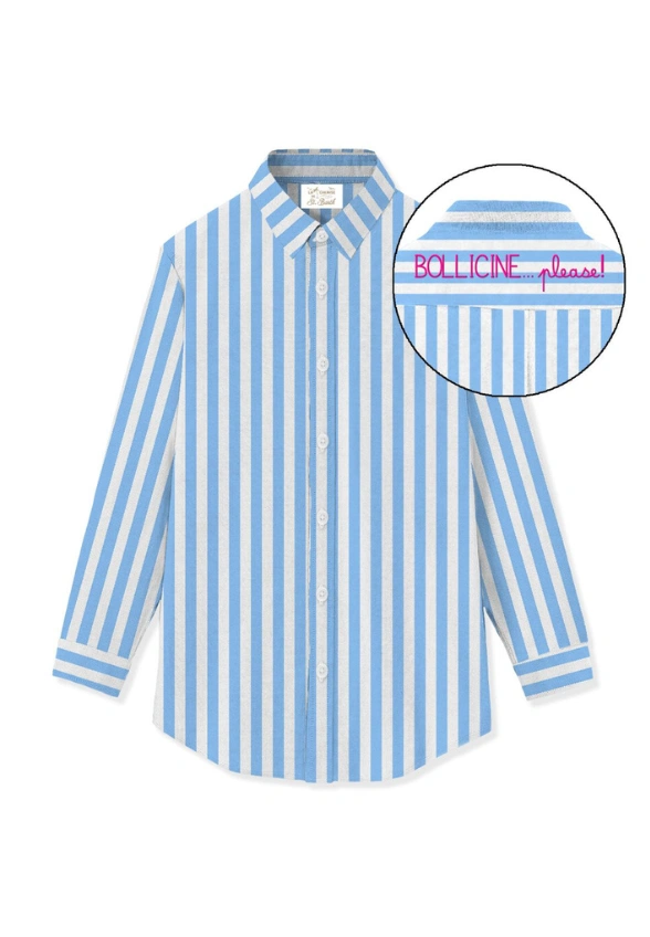 KOSZULA BRIGITTE STRIPES NIEBIESKA