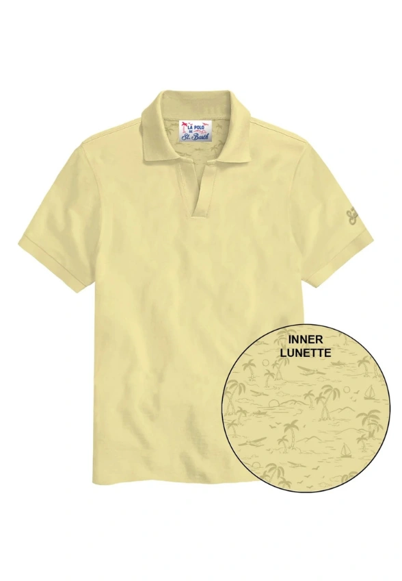 T-SHIRT POLO MĘSKI CHARLES ŻÓŁTY