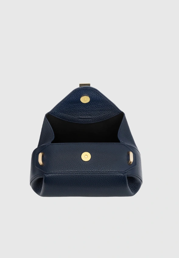 TOREBKA OYSTER CLUTCH MINI GRANATOWA