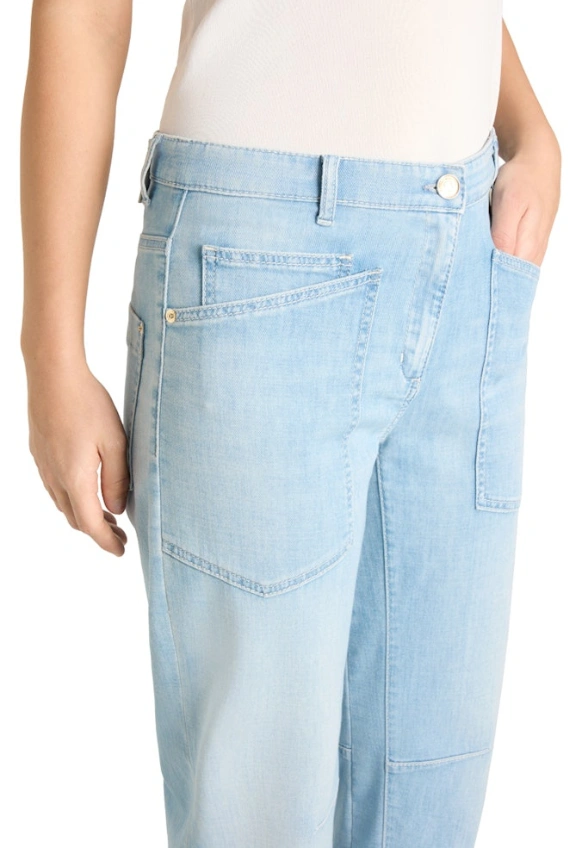 SPODNIE JEANSOWE OCEAN O-SHAPE JASNO-NIEBIESKIE