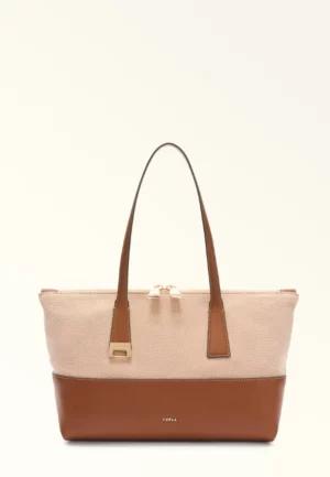 TORBA OLIVIA TOTE BEŻOWO-BRĄZOWA