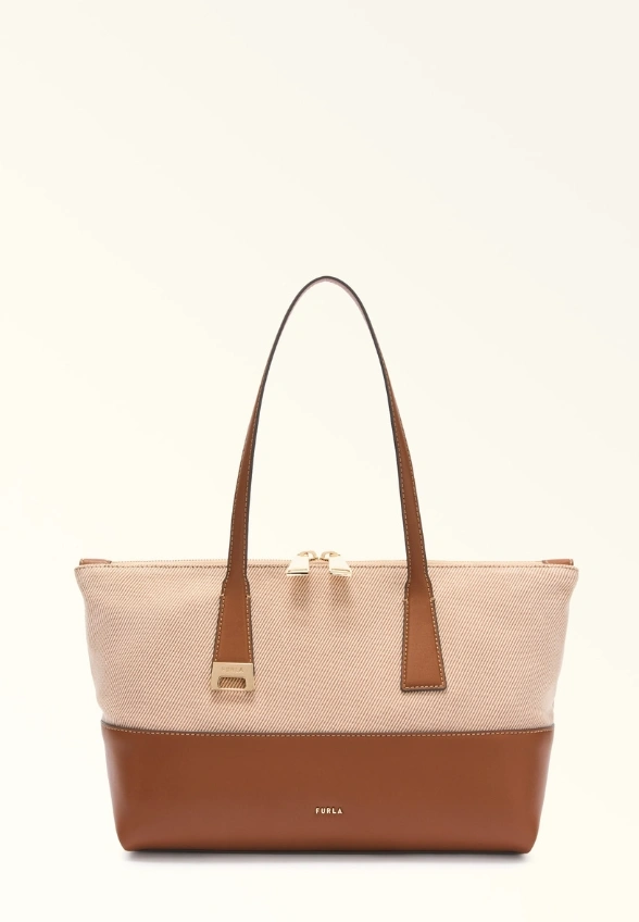 TORBA OLIVIA TOTE BEŻOWO-BRĄZOWA