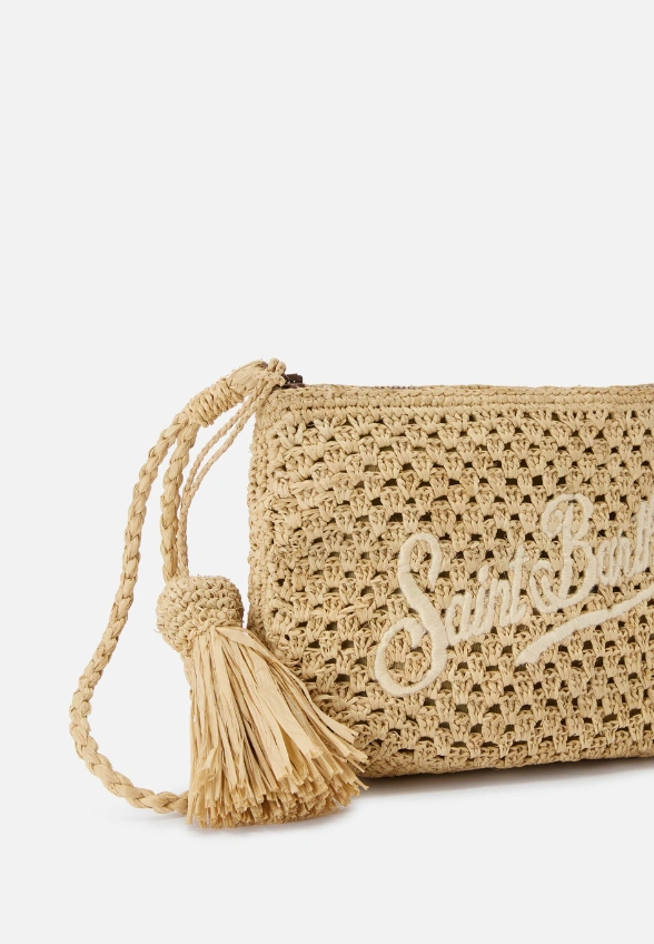 TOREBKA RAFFIA POUCH BEŻOWA