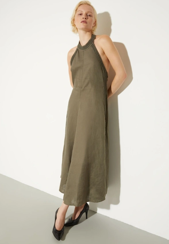 SUKIENKA MAXI LNIANA KHAKI