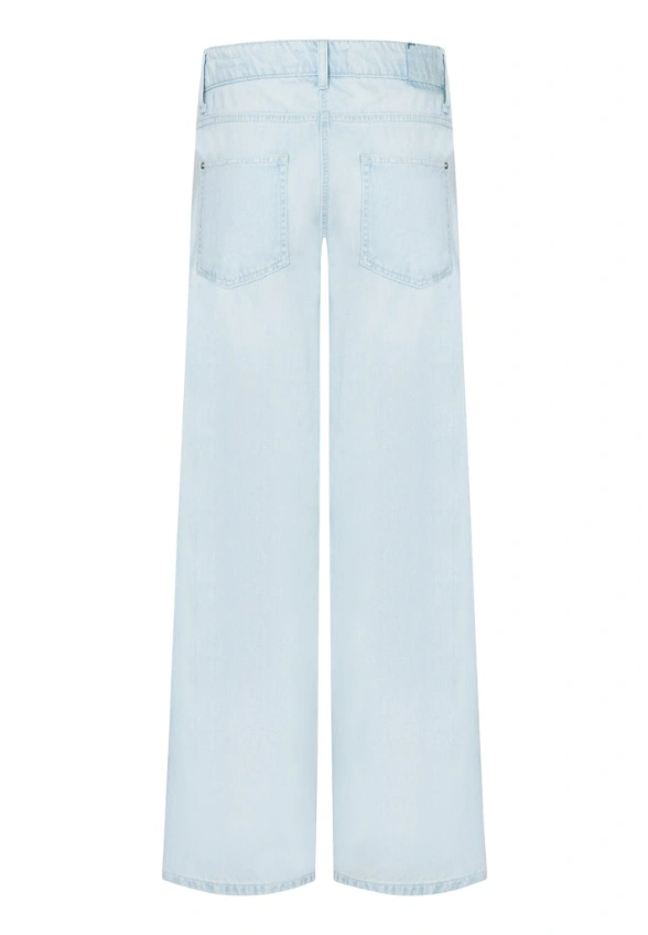 SPODNIE JEANSOWE BAGGY WIDE-FIT JASNO-NIEBIESKIE