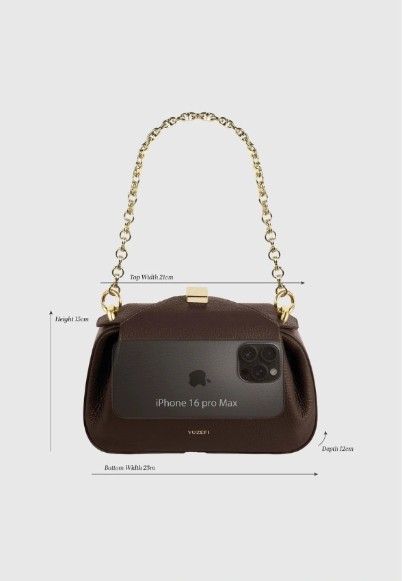 TOREBKA OYSTER CLUTCH MINI GRANATOWA