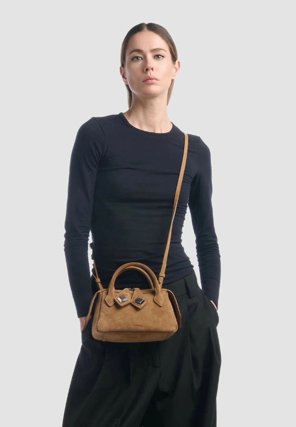 TOREBKA ZAMSZOWA ALICE MINI JASNY BRĄZ