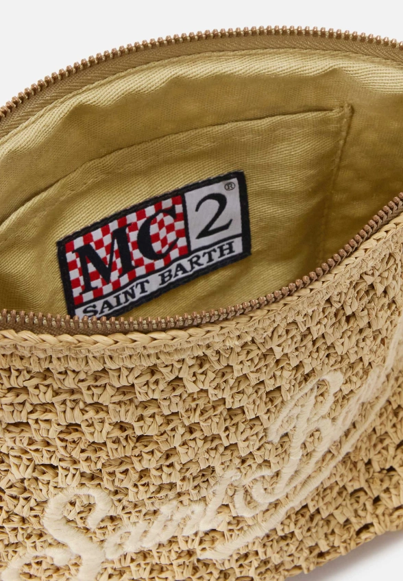TOREBKA RAFFIA POUCH BEŻOWA