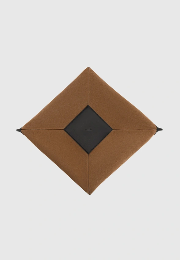 TOREBKA WONTON ZAMSZOWA KARMELOWY BRĄZ