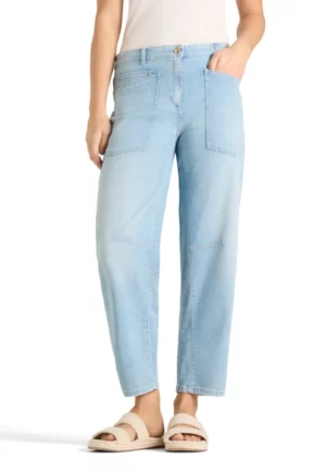 SPODNIE JEANSOWE OCEAN O-SHAPE JASNO-NIEBIESKIE