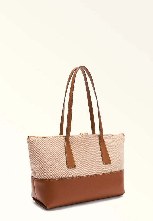 TORBA OLIVIA TOTE BEŻOWO-BRĄZOWA