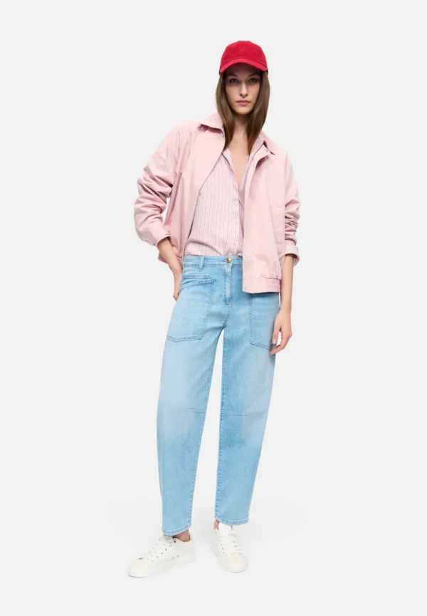 SPODNIE JEANSOWE OCEAN O-SHAPE JASNO-NIEBIESKIE