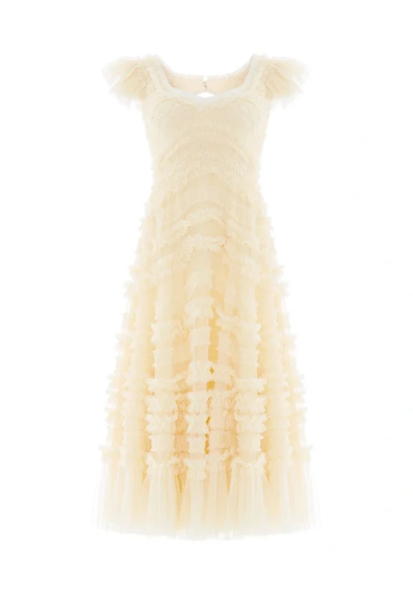 SUKIENKA AMARA SHORT SLEEVE CYTRYNOWA