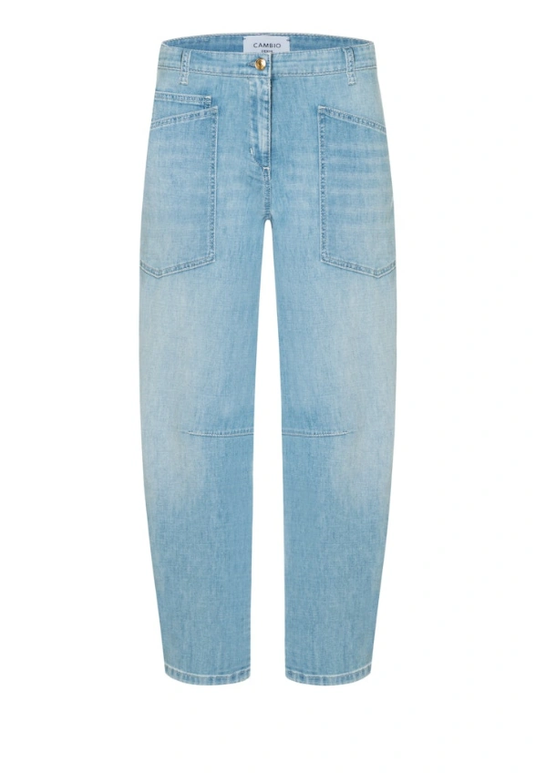 SPODNIE JEANSOWE OCEAN O-SHAPE JASNO-NIEBIESKIE