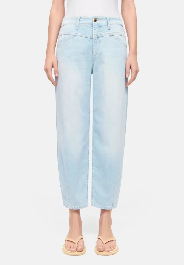 SPODNIE JEANSOWE ELIN O-SHAPE JASNO-NIEBIESKIE