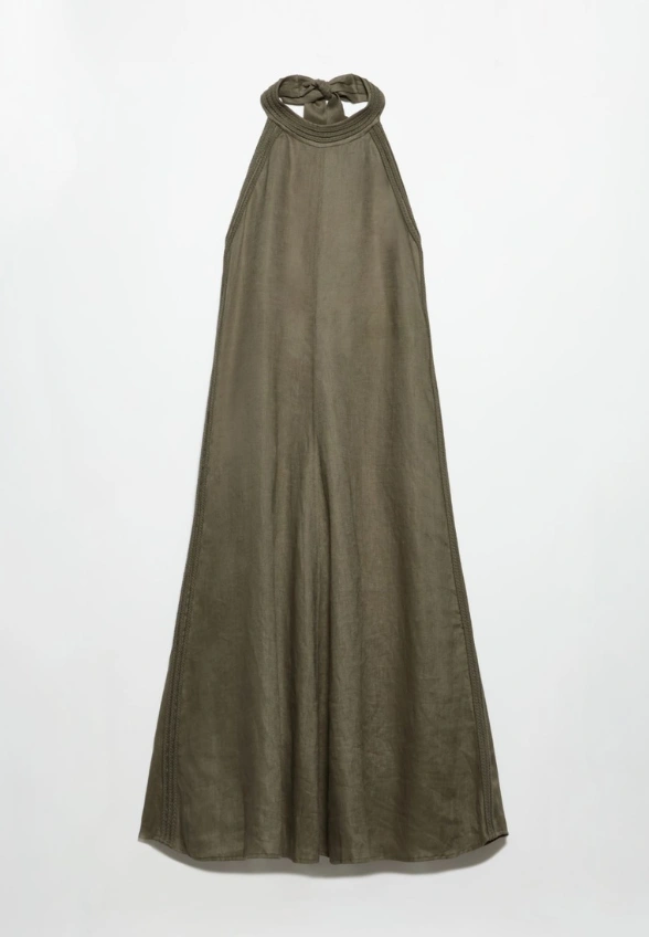 SUKIENKA MAXI LNIANA KHAKI