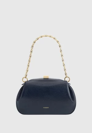 TOREBKA OYSTER CLUTCH MINI GRANATOWA
