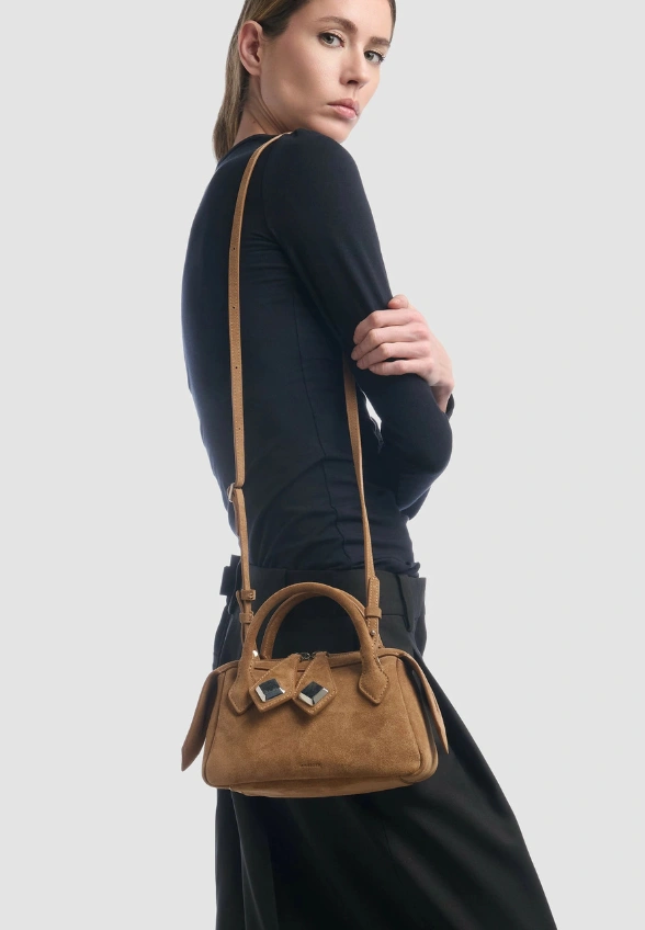 TOREBKA ZAMSZOWA ALICE MINI JASNY BRĄZ