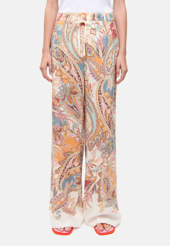 SPODNIE ADRIENNE WIDE-FIT BRZOSKWINIOWY RÓŻ