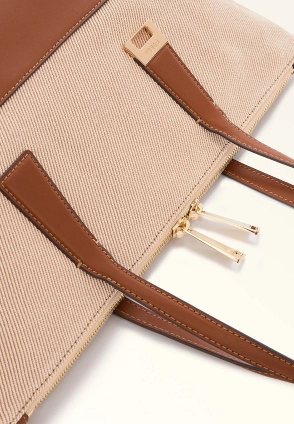 TORBA OLIVIA TOTE BEŻOWO-BRĄZOWA