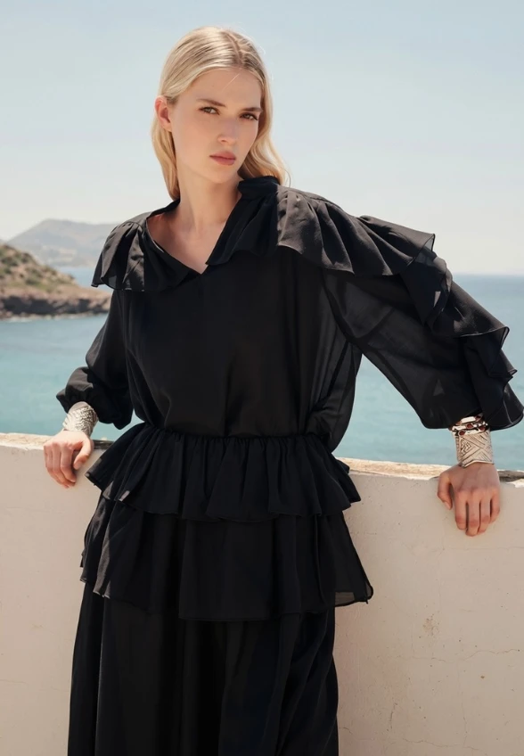 SPÓDNICA MAXI CZARNA