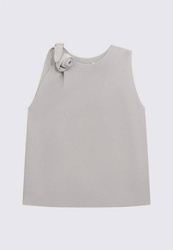 TOP WISKOZOWY KNIT SZARY