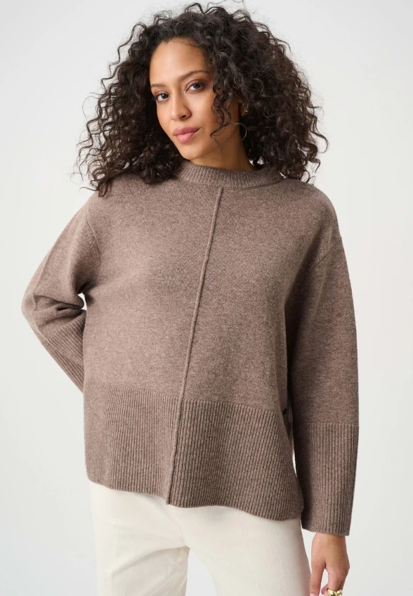 SWETER WEŁNIANY MOCHA