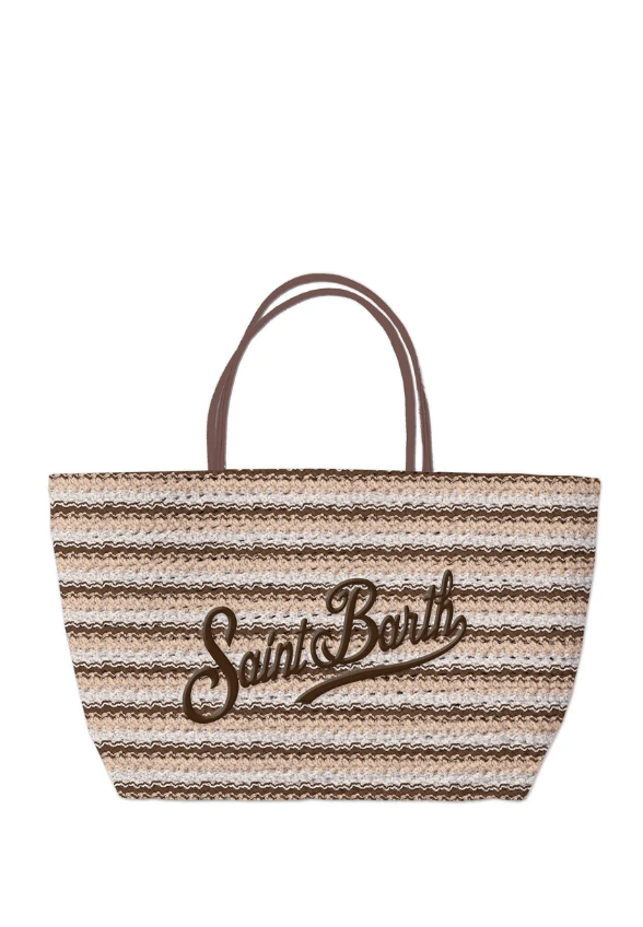 TOREBKA CROCHET TOTE MID BRĄZOWA