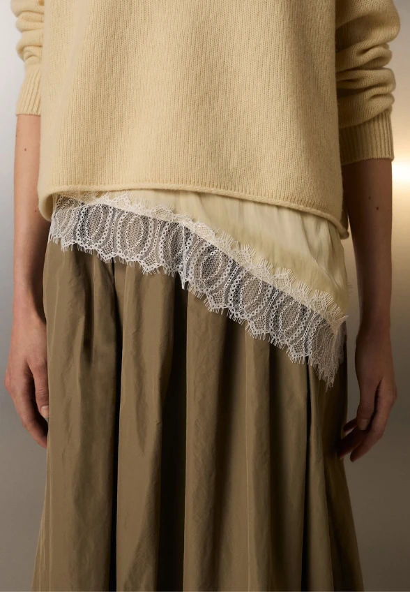 SWETER Z WEŁNY I KASZMIRU MAŚLANY