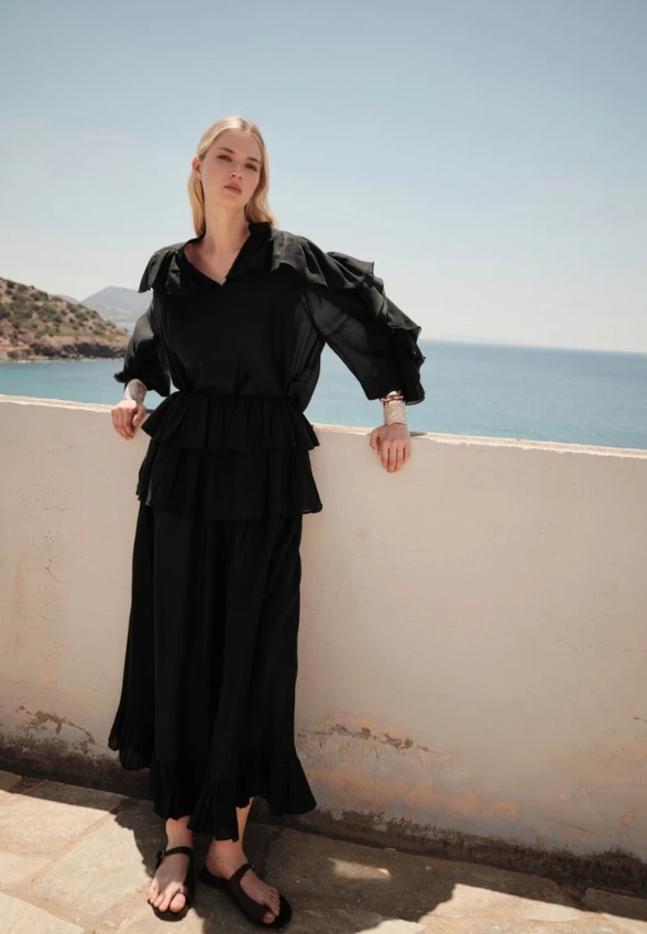 SPÓDNICA MAXI CZARNA