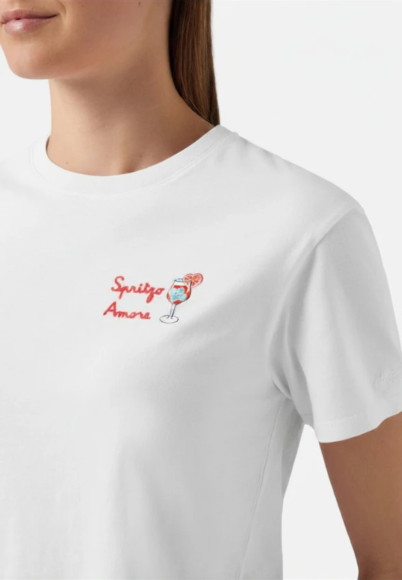 T-SHIRT EMILIE SPRITZO AMORE BIAŁY