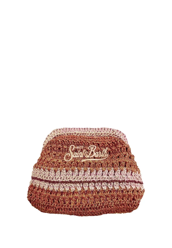TOREBKA CROCHET POUCH RUDY BRĄZ