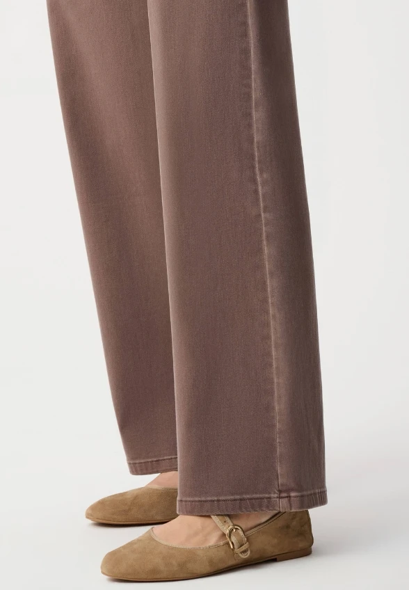 SPODNIE JEANSOWE GOLDIE WIDE-LEG MOCHA