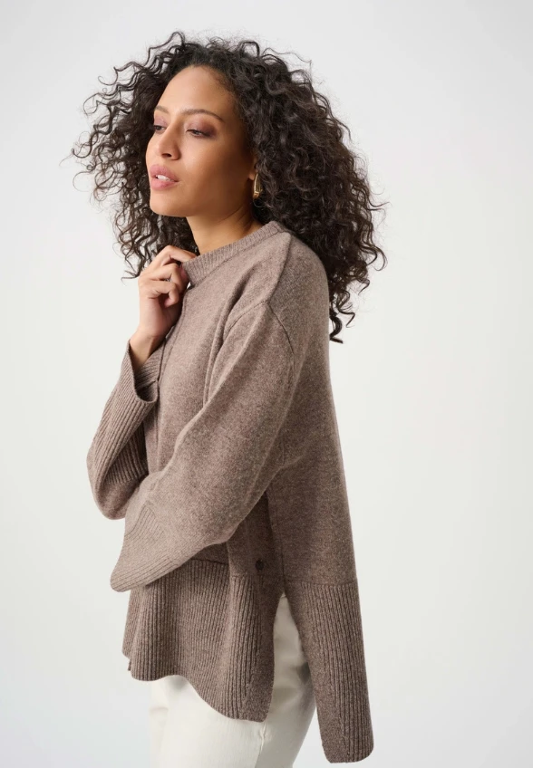 SWETER WEŁNIANY MOCHA