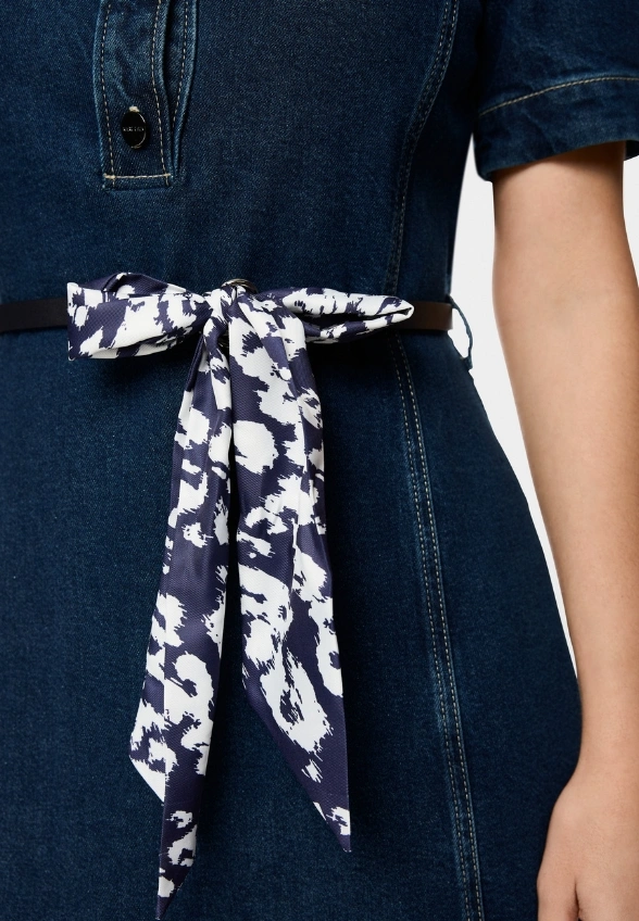 SUKIENKA MINI JEANSOWA GRANATOWA