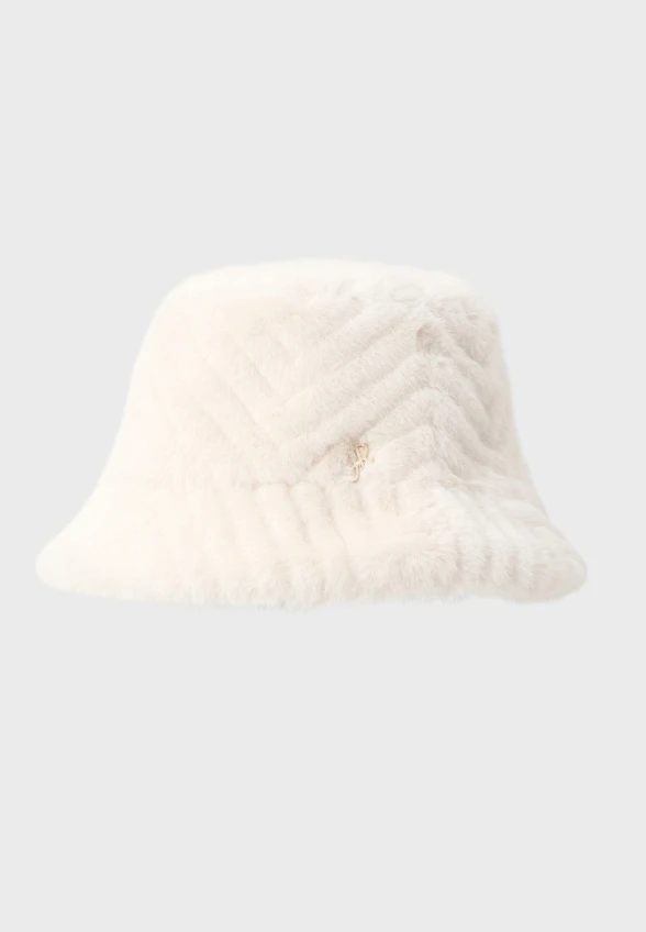 KAPELUSZ TYPU BUCKET KREMOWY