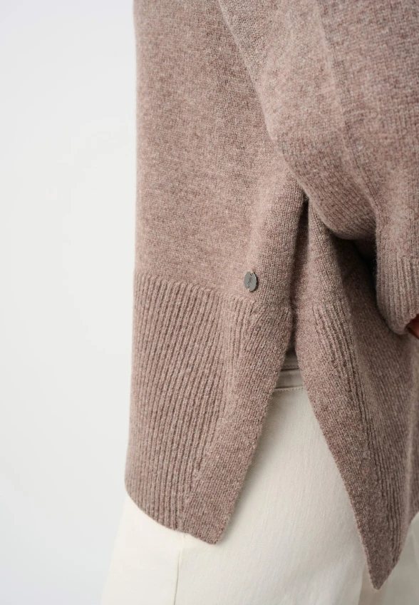 SWETER WEŁNIANY MOCHA