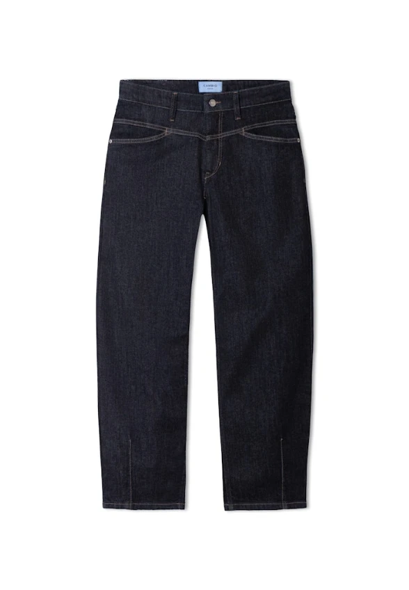 SPODNIE JEANSOWE ELIN O-SHAPE CIEMNY GRANAT